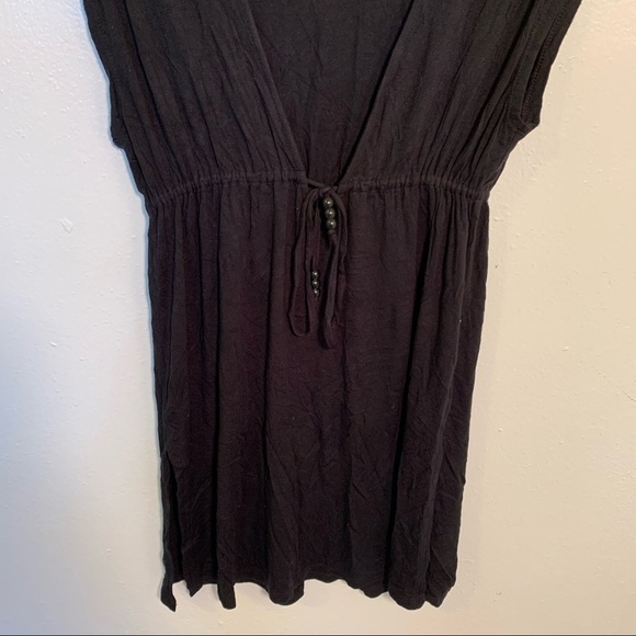 Merona Cover Up Dress V-Neck Black - Picture 4 of 10